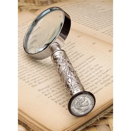 American Coin Treasures American Coin Treasures 13648 Silver Barber 1800s Dime Magnifying Glass 13648